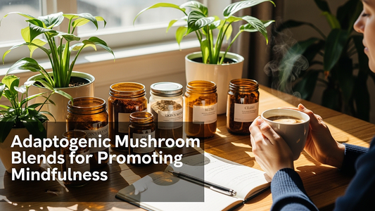 Adaptogenic mushroom blends for promoting mindfulness and calm focus lifestyle