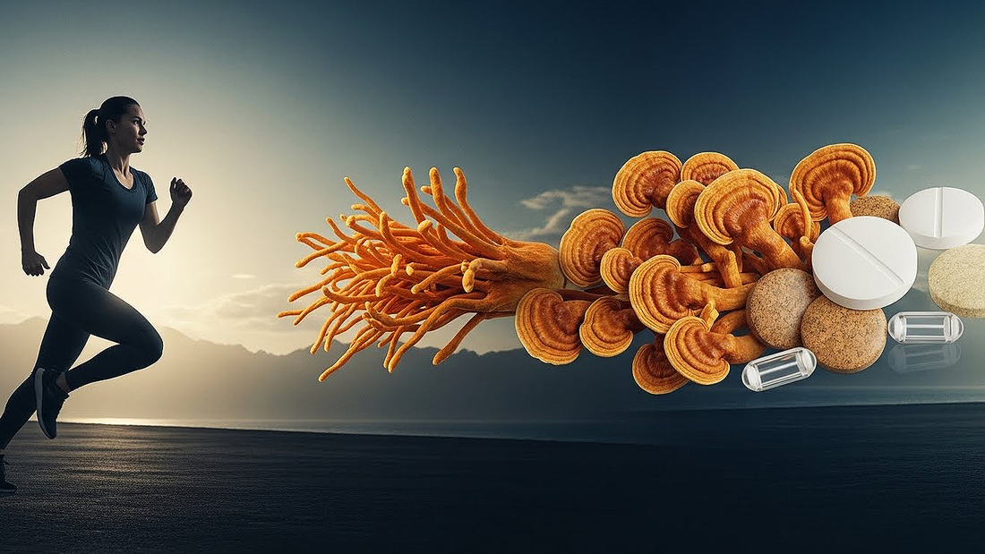 Cordyceps supplements supporting stamina, endurance, and sustained energy