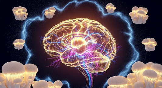 Lion’s mane mushroom powder supporting learning, memory, focus, and cognitive wellness